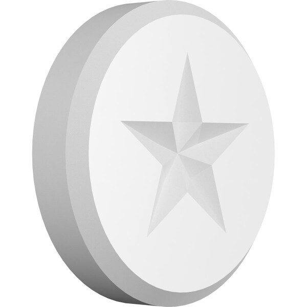 Ekena Millwork Standard Grayson Star Rosette With Beveled Edge, 5"W x 5"H x 1"P ROSP050X050X100GRY07 - main